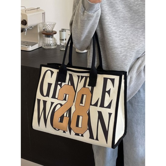 Gentle Woman single-shoulder tote bag, versatile large-capacity handbag, fashionable class commuting underarm bag
