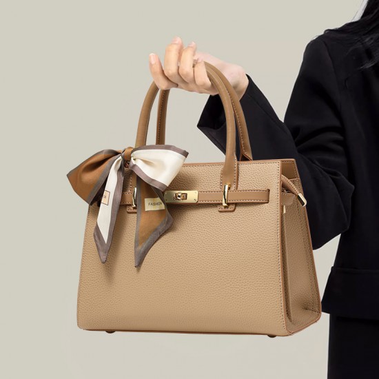 Qiandian Handbag Bag 2025 New Style women's bag, middle-aged lady platinum bag, Women's elegance, Genuine leather mom bag, large capacity Qiandian Handbag Bag 2025 New Style women's bag, middle-aged lady platinum bag, Women's elegance, Genuine leather mom bag, large capacity
