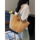 The 2025 summer new straw woven bag is fashionable and versatile, a single-shoulder bag with large capacity, a tote bag, and a women's bag for commuting to work The 2025 summer new straw woven bag is fashionable and versatile, a single-shoulder bag with large capacity, a tote bag, and a women's bag for commuting to work