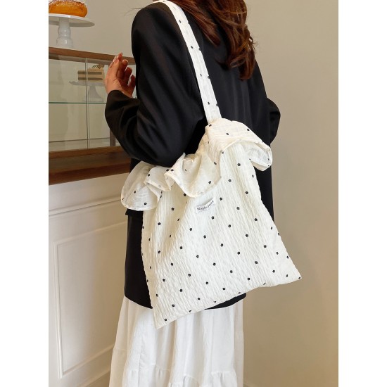 The new summer 2025 fresh and sweet single-shoulder bag with cute ruffles, a versatile Korean-style bag with large capacity for commuting to school The new summer 2025 fresh and sweet single-shoulder bag with cute ruffles, a versatile Korean-style bag with large capacity for commuting to school
