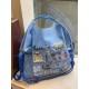 ball chain Tower embroidery bag, large-capacity single-shoulder crossbody bag, shopping bag, class commuting tote bag ball chain Tower embroidery bag, large-capacity single-shoulder crossbody bag, shopping bag, class commuting tote bag