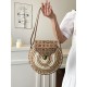 The 2025 new straw-woven bag features a niche design for women, is a fashionable and versatile small round bag that can be carried across the body for beach vacations The 2025 new straw-woven bag features a niche design for women, is a fashionable and versatile small round bag that can be carried across the body for beach vacations
