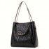 Qiandian genuine leather Bag 2025 New Style Trendy large-capacity bucket bag, single-shoulder bag, crossbody bag, handbag, women's letter bag