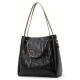 Qiandian genuine leather Bag 2025 New Style Trendy large-capacity bucket bag, single-shoulder bag, crossbody bag, handbag, women's letter bag Qiandian genuine leather Bag 2025 New Style Trendy large-capacity bucket bag, single-shoulder bag, crossbody bag, handbag, women's letter bag