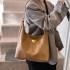 Retro women's large-capacity 2025 Spring new fashion single-shoulder crossbody bag for casual work and commuting tote bag