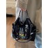ballchain Japanese cute and niche eco-friendly shopping bags, new cartoon rabbit embroidered bags, large-capacity shopping