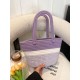 2025 New cotton rope woven bag, storage bag, summer vacation striped handbag, picnic hand basket 2025 New cotton rope woven bag, storage bag, summer vacation striped handbag, picnic hand basket