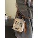 Fashionable and versatile ins nylon bag for women, new single-shoulder crossbody bag, summer mobile phone bag, niche embroidered bucket