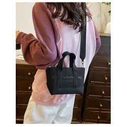 Retro Korean letter-printed tote bag, summer women's single-shoulder bag, large-capacity, high-quality commuting bag