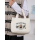 A large-capacity, cute and versatile student canvas bag, a handbag for female mothers to carry when going out, and a commuting bento bag for office workers A large-capacity, cute and versatile student canvas bag, a handbag for female mothers to carry when going out, and a commuting bento bag for office workers