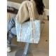 Thai Gentle Woman letter printed canvas bag for women, 2025 new fashionable and versatile single-shoulder tote bag Thai Gentle Woman letter printed canvas bag for women, 2025 new fashionable and versatile single-shoulder tote bag