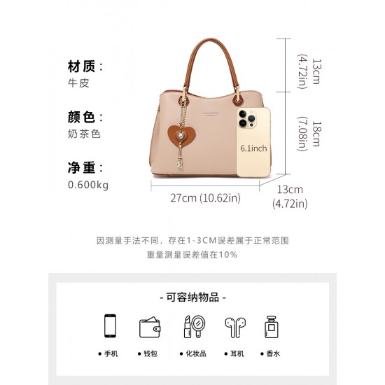 The 2025 new women's handbag, crossbody handbag, middle-aged high-end style genuine leather lady's bag, light luxury mom style cowhide The 2025 new women's handbag, crossbody handbag, middle-aged high-end style genuine leather lady's bag, light luxury mom style cowhide