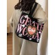 2025 New Gentle Woman large-capacity single-shoulder canvas class commuting tote bag towel embroidery 2025 New Gentle Woman large-capacity single-shoulder canvas class commuting tote bag towel embroidery
