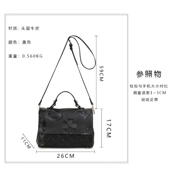 Qiandian top-grain cowhide bag 2025 New style fashionable and versatile summer handbag, ladies' bag, genuine leather single shoulder crossbody Qiandian top-grain cowhide bag 2025 New style fashionable and versatile summer handbag, ladies' bag, genuine leather single shoulder crossbody