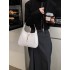 2025 large-capacity single-shoulder canvas class commuting tote bag, towel embroidery