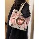 2025 New Gentle Woman large-capacity single-shoulder canvas class commuting tote bag towel embroidery 2025 New Gentle Woman large-capacity single-shoulder canvas class commuting tote bag towel embroidery