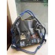 ball chain Tower embroidery bag, large-capacity single-shoulder crossbody bag, shopping bag, class commuting tote bag ball chain Tower embroidery bag, large-capacity single-shoulder crossbody bag, shopping bag, class commuting tote bag