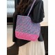 2025 Summer new casual single-shoulder bag, seaside vacation straw woven bag, large-capacity fashionable woven tote bag