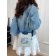 The ball Chain-like embroidered shopping bag is fashionable, versatile, and suitable for commuting. It is a large-capacity hand-held bag and a crossbody tote bag The ball Chain-like embroidered shopping bag is fashionable, versatile, and suitable for commuting. It is a large-capacity hand-held bag and a crossbody tote bag