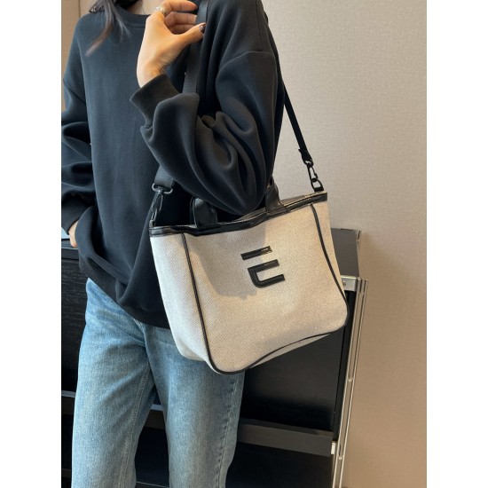 2025 new large-capacity single-shoulder crossbody bag, student class tote bag, commuting handbag, letter canvas women's bag 2025 new large-capacity single-shoulder crossbody bag, student class tote bag, commuting handbag, letter canvas women's bag