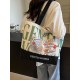 Gentle Woman large-capacity letter-printed canvas tote bag for women, 2025 new fashionable and versatile single-shoulder bag Gentle Woman large-capacity letter-printed canvas tote bag for women, 2025 new fashionable and versatile single-shoulder bag