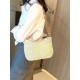New Korean-style versatile beach bag, small square bag, fashionable straw woven mobile phone bag, high-end commuting underarm bag for women New Korean-style versatile beach bag, small square bag, fashionable straw woven mobile phone bag, high-end commuting underarm bag for women