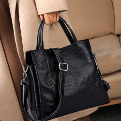 Qiandian 2025 New Fashion middle-aged women's handbag, genuine leather women's bag, small bag, single-shoulder bag, women's crossbody bag