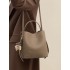 Top-grain cowhide bucket bag 2025 new model, large-capacity single-shoulder crossbody bag, high-end mom bag, versatile handbag
