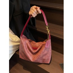 High-end, fashionable and versatile wedding bag, 2025 new single-shoulder crossbody women's bag, large-capacity class and commuting underarm bag