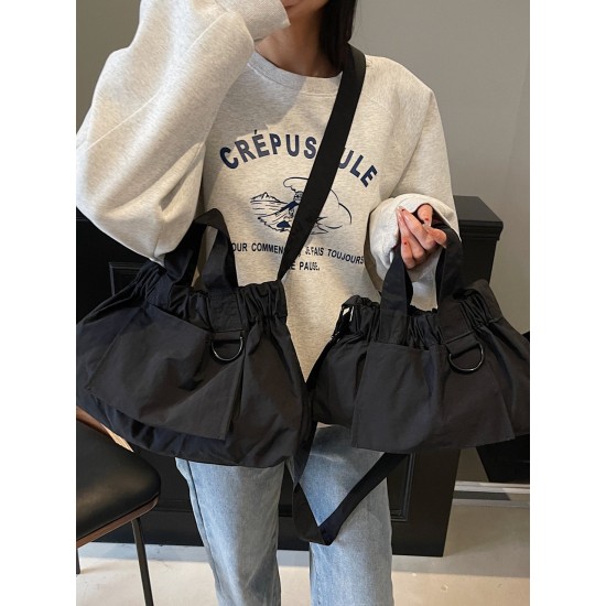 The 2025 new nylon hand-held crossbody small square bag is a fashionable and versatile casual folding mini mobile phone bag The 2025 new nylon hand-held crossbody small square bag is a fashionable and versatile casual folding mini mobile phone bag