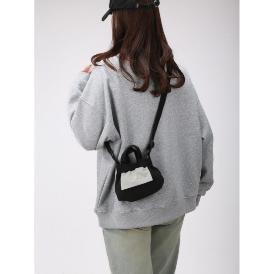 Summer 2025 new canvas bag, multi-color versatile nylon single-shoulder crossbody small square bag, casual mobile phone bag