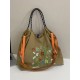 Ball Chain floral embroidery shopping bag, single-room tote bag, large-capacity crossbody bag, versatile commuter woman Ball Chain floral embroidery shopping bag, single-room tote bag, large-capacity crossbody bag, versatile commuter woman