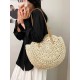 2025 new country-style straw woven handbag, casual single-shoulder crossbody bag, fashionable and versatile summer vacation beach bag 2025 new country-style straw woven handbag, casual single-shoulder crossbody bag, fashionable and versatile summer vacation beach bag