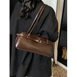 Spring 2025 new single-shoulder underarm bag for women, niche designer baguette bag, hand-held small square bag, Boston bag
