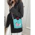 ballchain's new cute dachshund single-shoulder crossbody handbag, fashionable and versatile mobile phone bag, small square bag for girls
