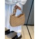 New Korean-style versatile beach bag, small square bag, fashionable straw woven mobile phone bag, high-end commuting underarm bag for women New Korean-style versatile beach bag, small square bag, fashionable straw woven mobile phone bag, high-end commuting underarm bag for women