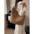 2025 new large-capacity straw woven bag tote bag, fashionable and versatile single-shoulder bag, beach vacation bag for women