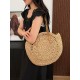 2025 new country-style straw woven handbag, casual single-shoulder crossbody bag, fashionable and versatile summer vacation beach bag 2025 new country-style straw woven handbag, casual single-shoulder crossbody bag, fashionable and versatile summer vacation beach bag