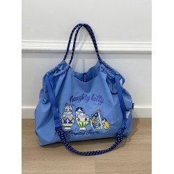The ball Chain-like embroidered shopping bag is fashionable, versatile, and suitable for commuting. It is a large-capacity hand-held bag and a crossbody tote bag