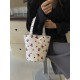 A small floral canvas bag, a large white bucket for women on Instagram, a baby bag, and a handbag for mom to go out to work and commute A small floral canvas bag, a large white bucket for women on Instagram, a baby bag, and a handbag for mom to go out to work and commute