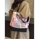 Gentle Woman large-capacity letter-printed canvas tote bag for women, 2025 new fashionable and versatile single-shoulder bag Gentle Woman large-capacity letter-printed canvas tote bag for women, 2025 new fashionable and versatile single-shoulder bag
