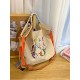 ball chain's same style iron tower embroidered bag, large-capacity single-shoulder crossbody bag, versatile class and commuting tote ball chain's same style iron tower embroidered bag, large-capacity single-shoulder crossbody bag, versatile class and commuting tote