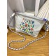 ball chain2025 New floral, Japanese and Korean fashion, versatile small square bag, single-shoulder crossbody bag, women's bag ball chain2025 New floral, Japanese and Korean fashion, versatile small square bag, single-shoulder crossbody bag, women's bag