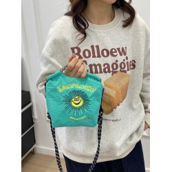 The sunflower ball chain mobile phone bag of the same style as Mali, a Japanese mini and versatile single-shoulder crossbody small square bag