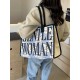 Gentle Woman single-shoulder tote bag, versatile large-capacity handbag, fashionable class commuting underarm bag