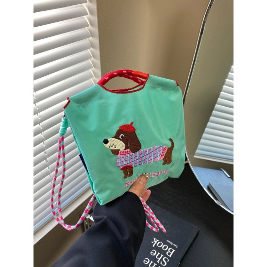 ballchain Dachshund new fashionable and versatile handbag, single-shoulder crossbody phone bag, children's bag for girls