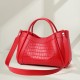 Qiandian crocodile pattern genuine leather large handbag for women, fashionable commuting mother and child, large-capacity tote, single-shoulder crossbody bag Qiandian crocodile pattern genuine leather large handbag for women, fashionable commuting mother and child, large-capacity tote, single-shoulder crossbody bag