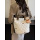 2025 new commuter large-capacity tote bag, student single-shoulder bag for class, Korean-style embroidered crossbody bag, hand-held cloth bag 2025 new commuter large-capacity tote bag, student single-shoulder bag for class, Korean-style embroidered crossbody bag, hand-held cloth bag