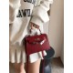 Spring 2025 new niche design crocodile print high-end versatile small square bag, single-shoulder crossbody Kelly women's bag Spring 2025 new niche design crocodile print high-end versatile small square bag, single-shoulder crossbody Kelly women's bag