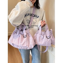 The 2025 new nylon hand-held crossbody small square bag is a fashionable and versatile casual folding mini mobile phone bag